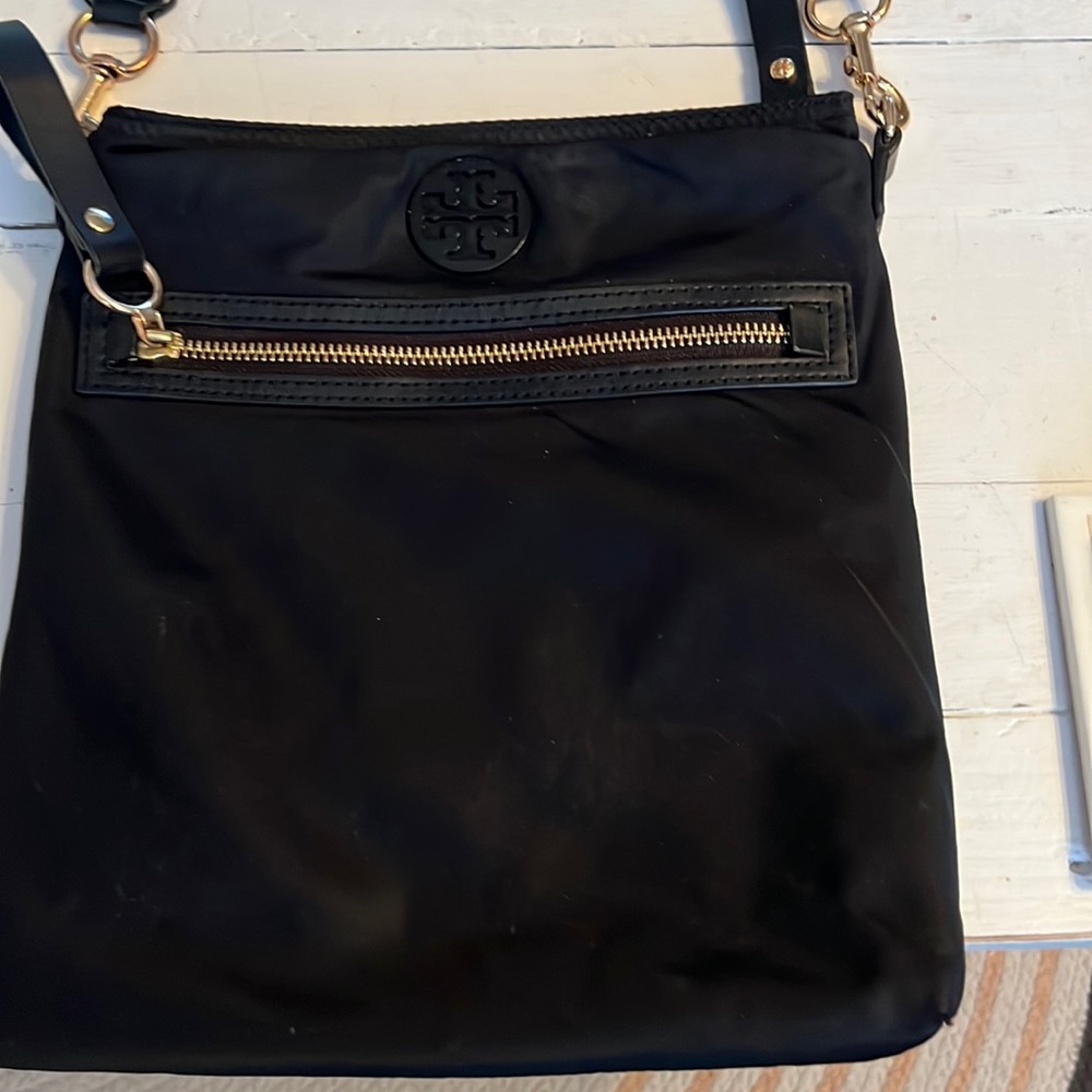 Tory Burch nylon crossbody bag plus leather wallet